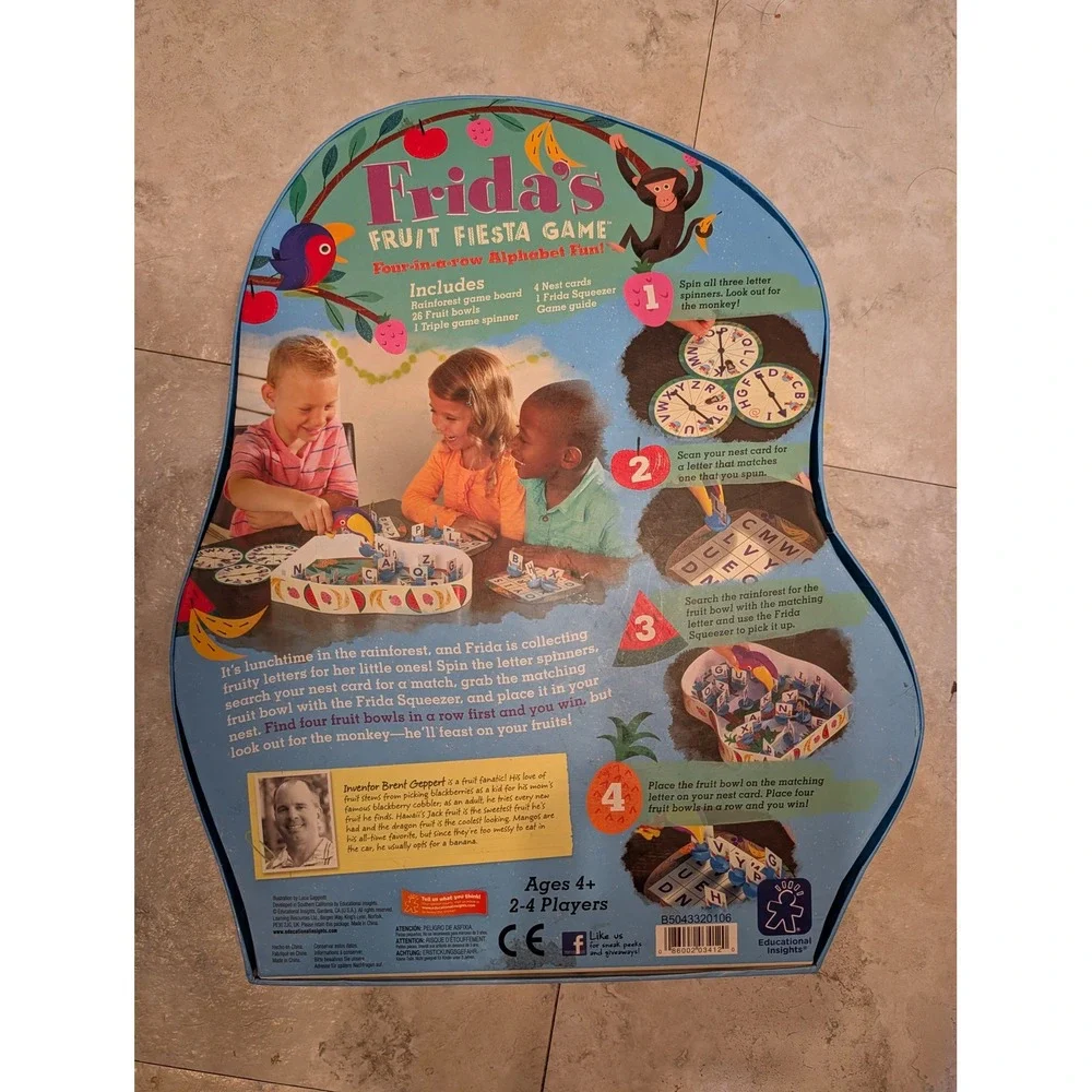 Educational Insights Frida's‎ Fruit Fiesta Alphabet Game Preschool Learning 3412